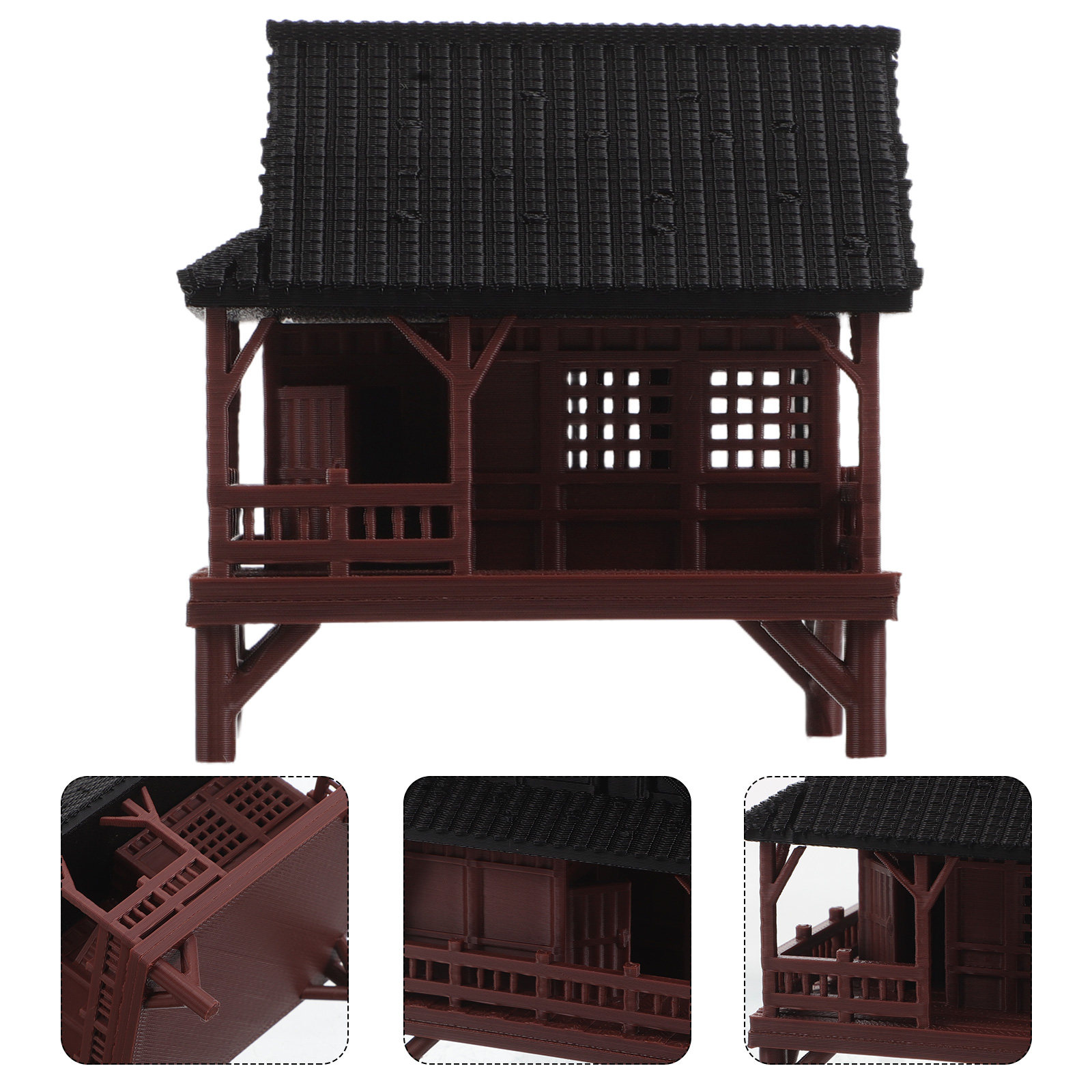 Bonsai Garden Landscape Design - Микроландшафтный павильон, статуэтка, декор для аквариума,