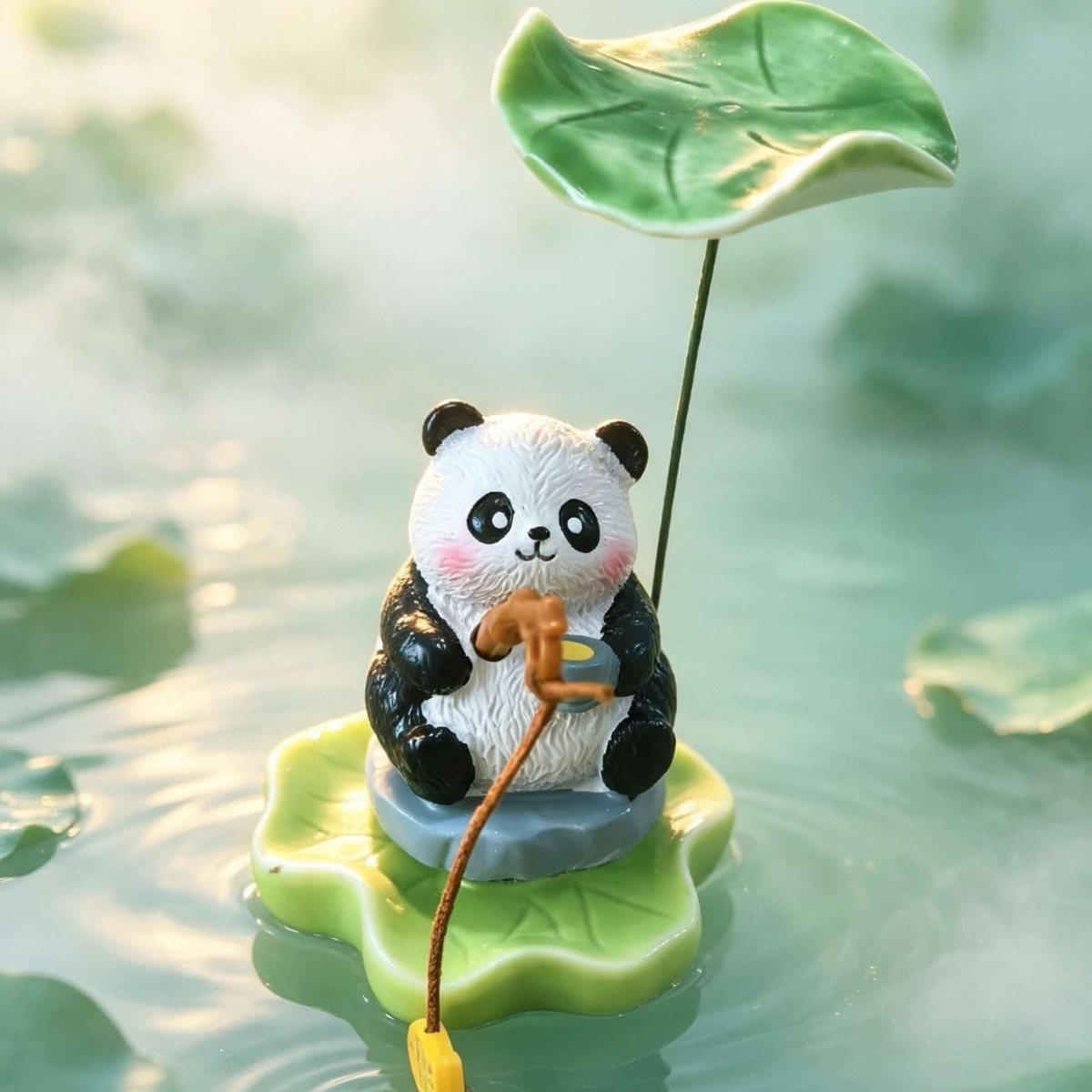 Милая фигурка животного-рыбака – обзор и цена Bonsai Garden Art