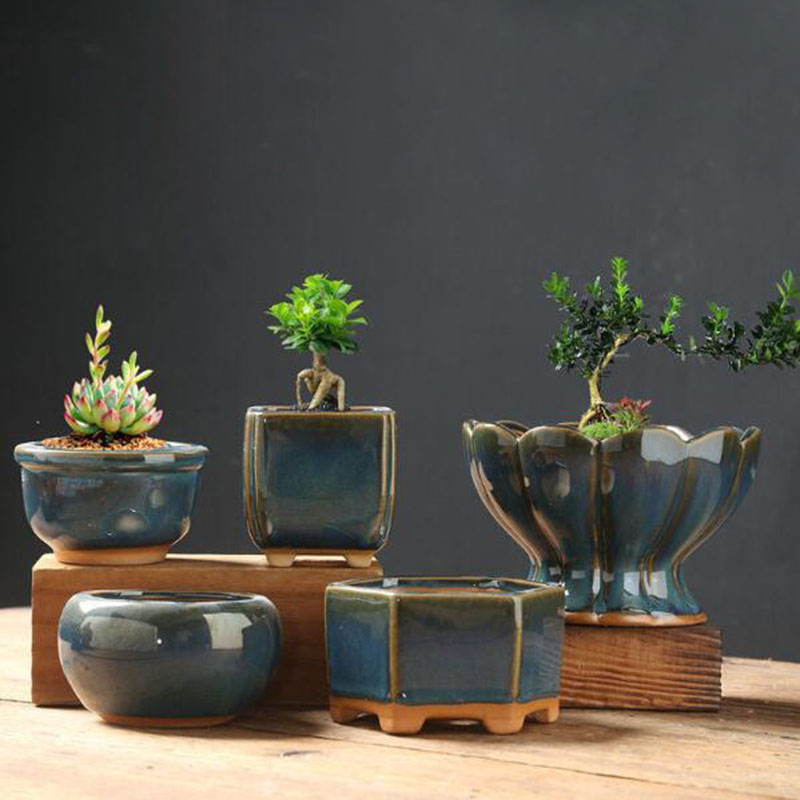 Глазурованный цветочный горшок – обзор и цена Bonsai Garden Art